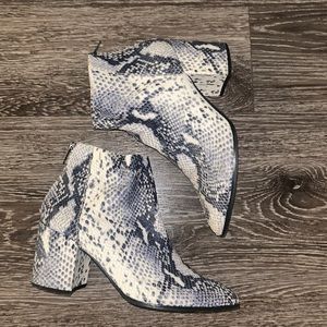 Steve Madden Snakeskin Booties